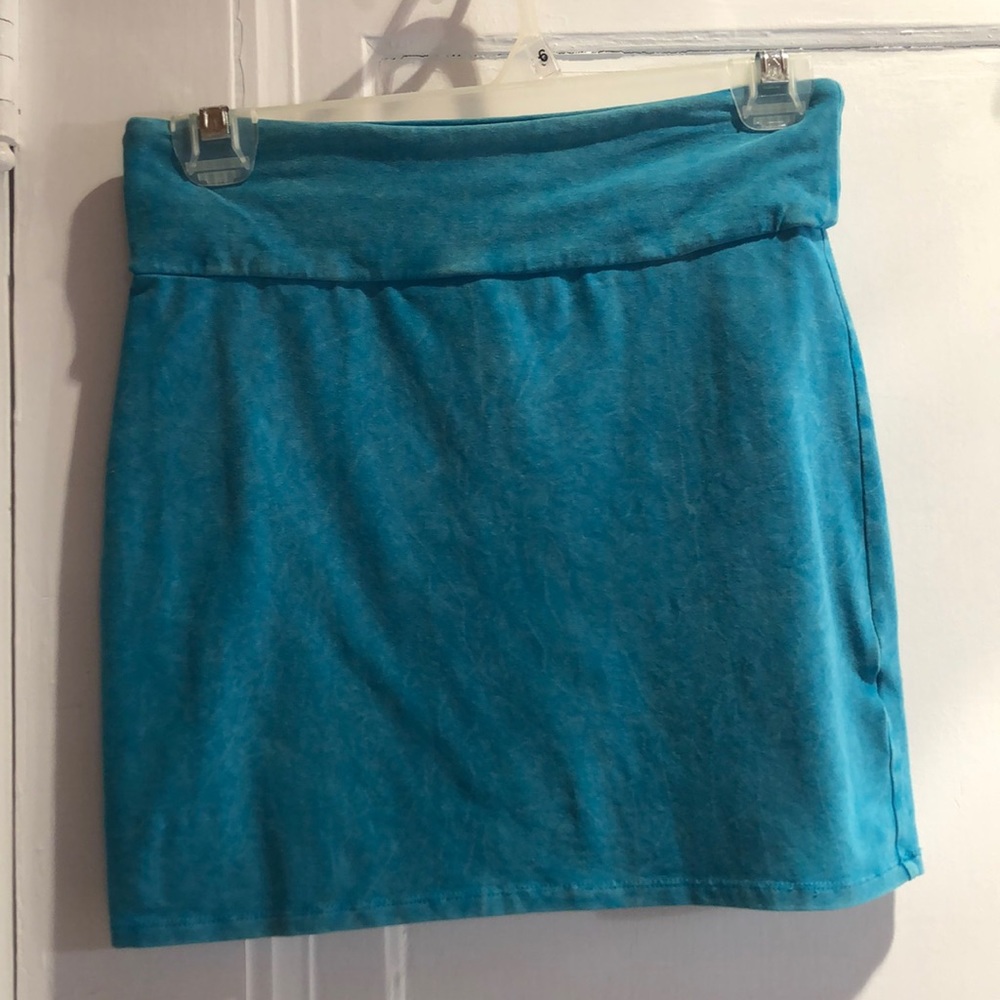 Teal bodycon skirt